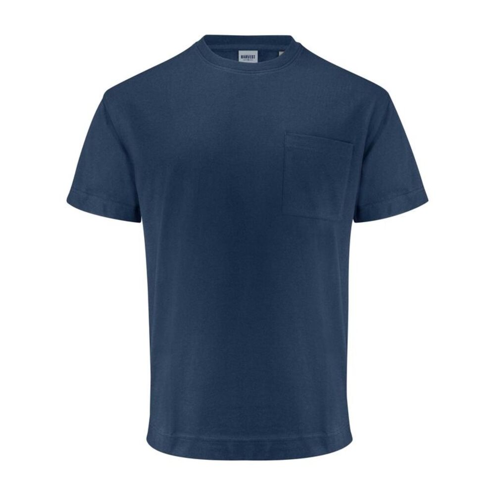 James Harvest Unisex Adult Devons Pocket T-Shirt / Navy